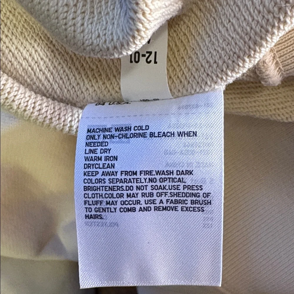 Uniqlo U crewneck sweatshirt pullover ecru S - Picture 14 of 15